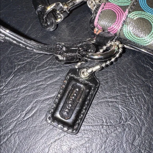 Coach Multicolor C Signature Wristlet, EUC - Picture 4 of 11